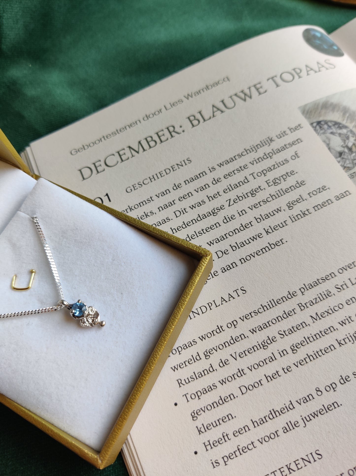 Hanger en ketting in zilver met geboortesteen - Love (alle maanden)