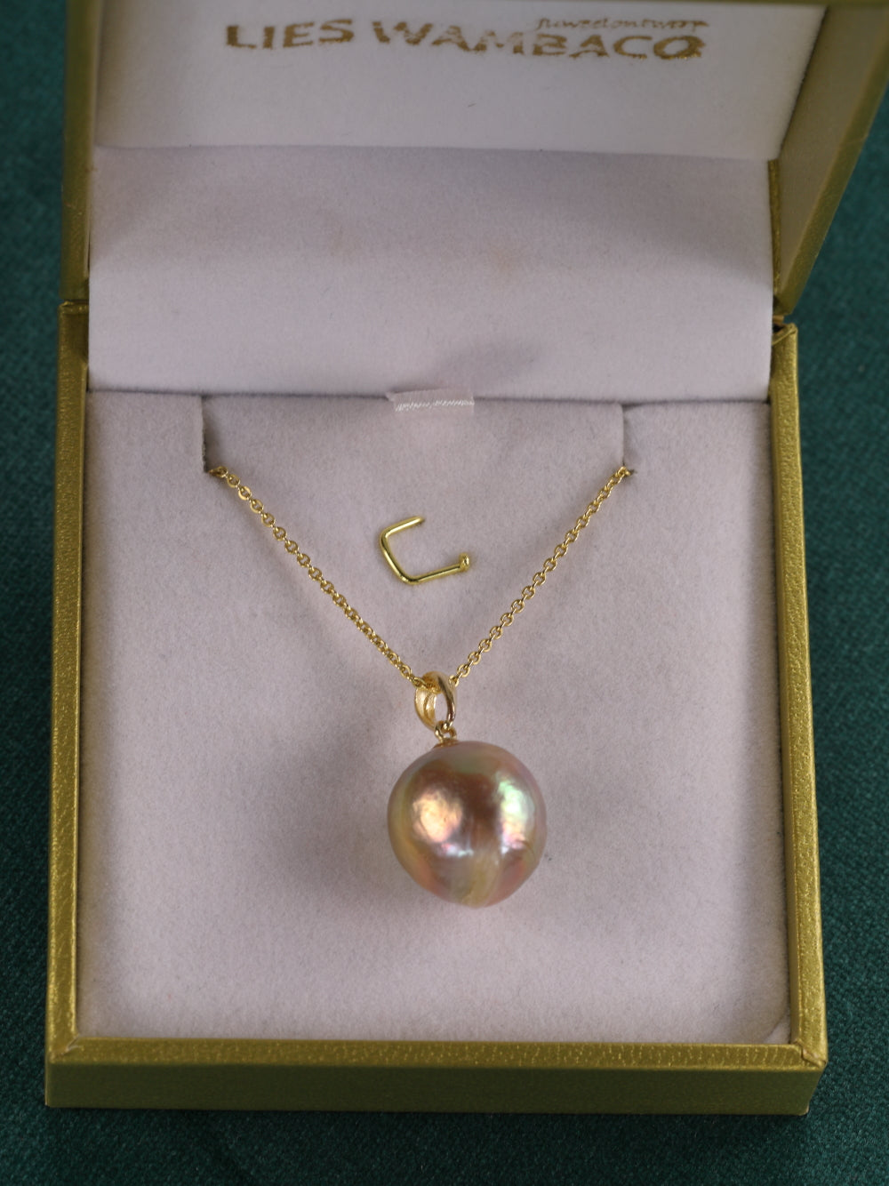 Hanger in 18K geel goud met Edison Barok parel - Firuze