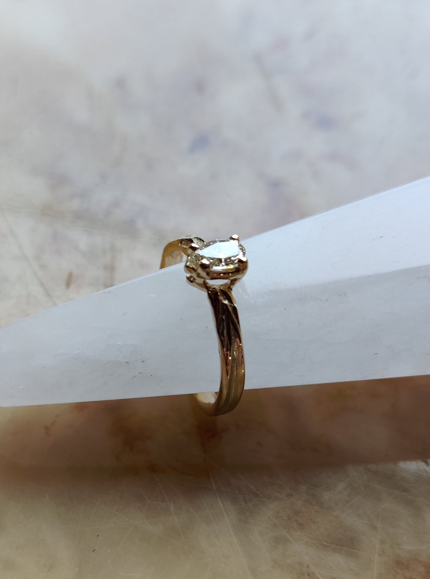 alternatieve verlovingsring met diamant Kessel-Lo