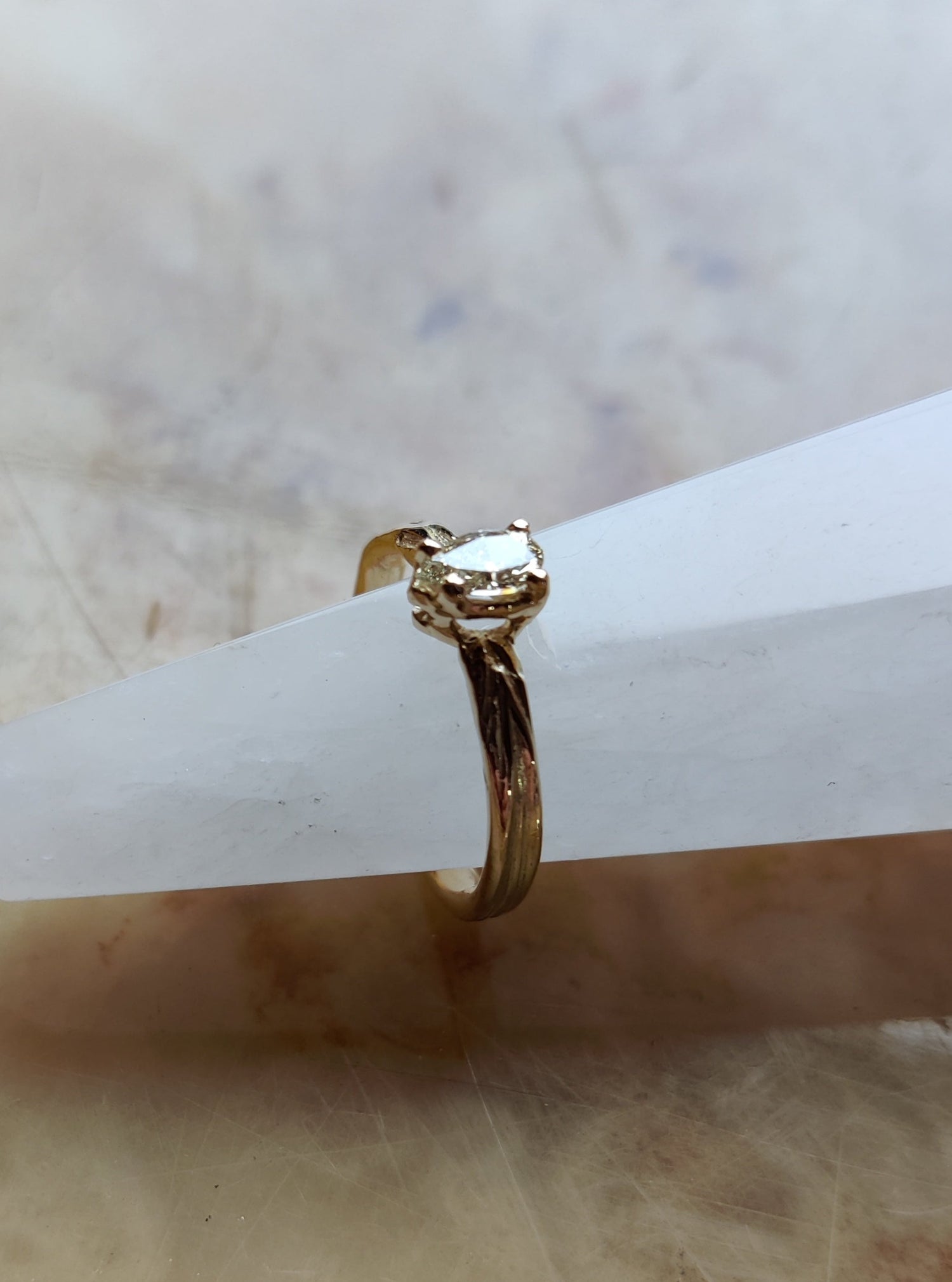 alternatieve verlovingsring met diamant Kessel-Lo