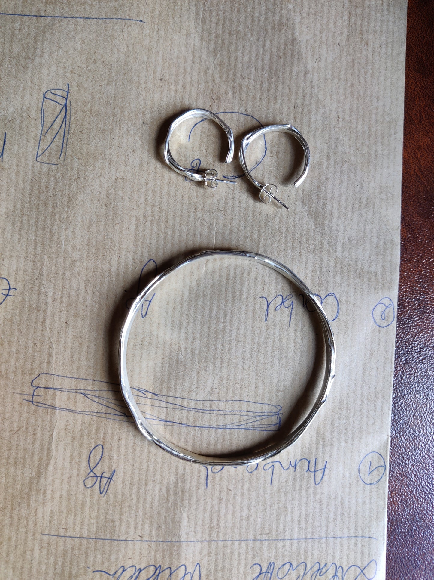 Set in 18k wit goud met diamant: op maat gemaakt.