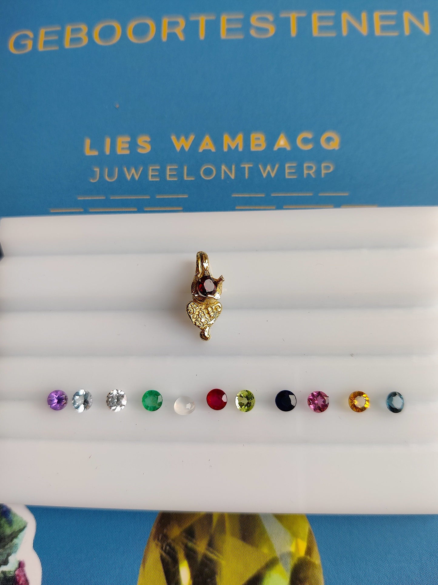 hartje hanger met geboortesteen