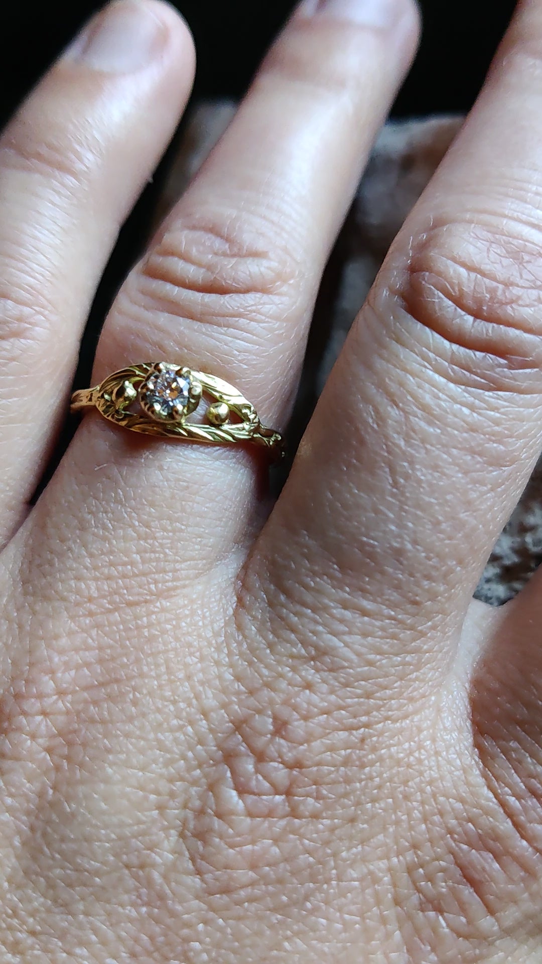verlovingsring leuven goud met diamant