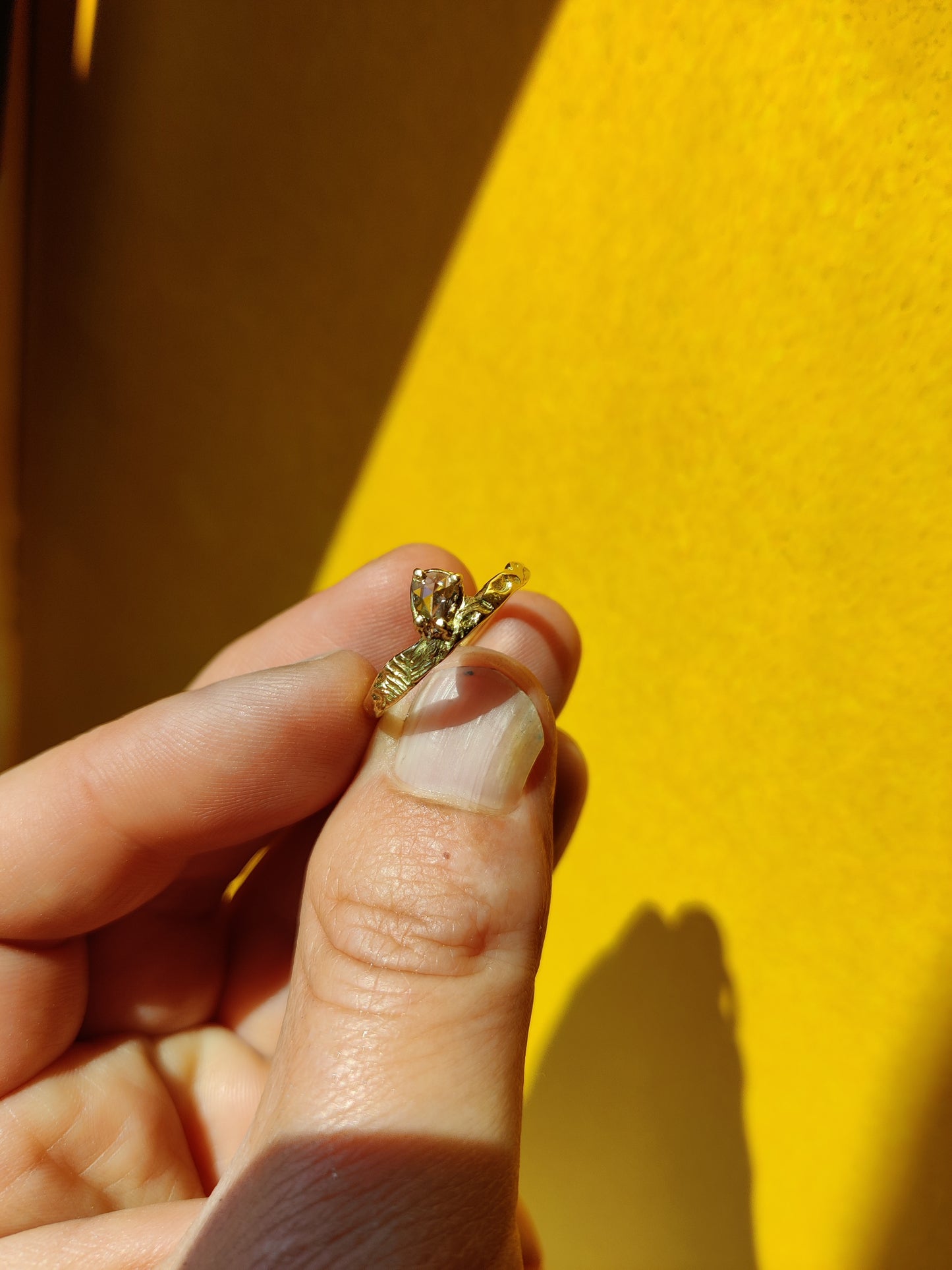 grillige ring met diamant