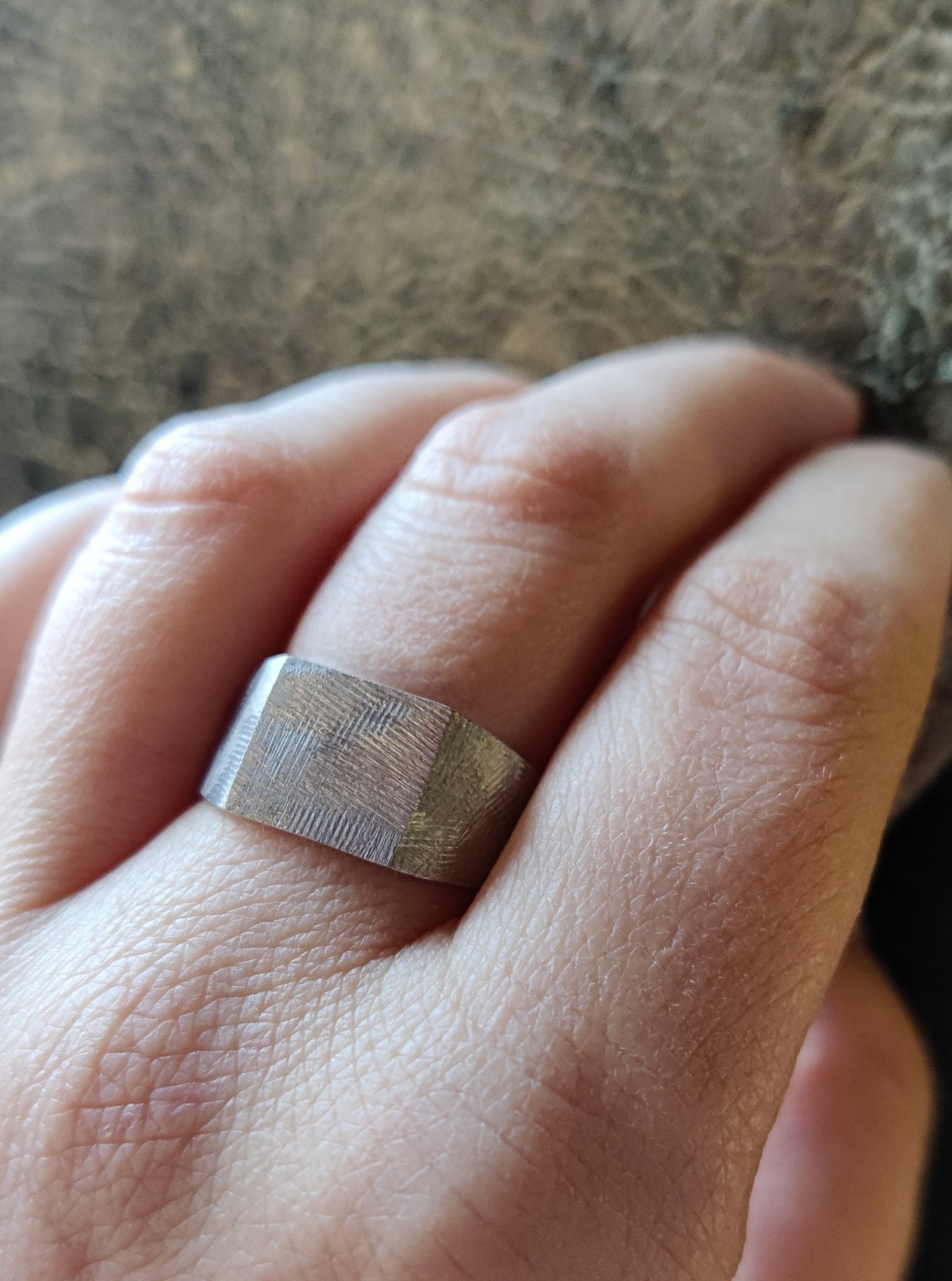 Platina zegelring