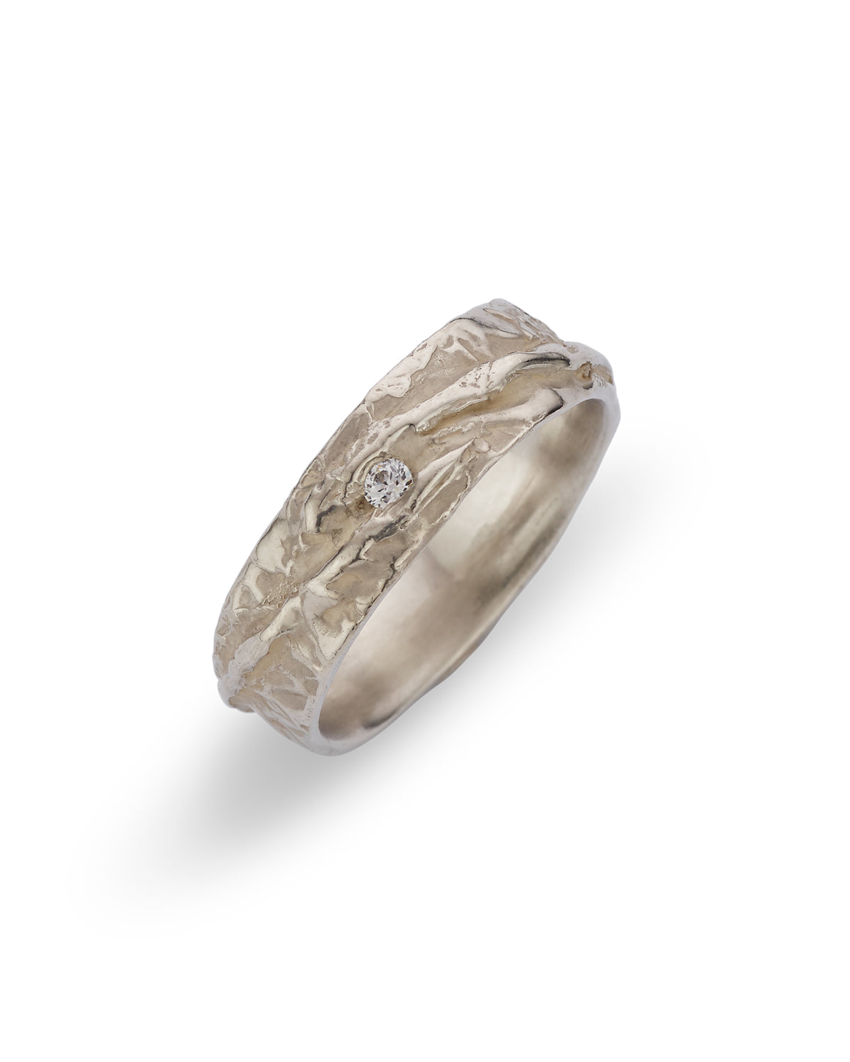 Trouwring 18k wit goud: Odin en Frigg