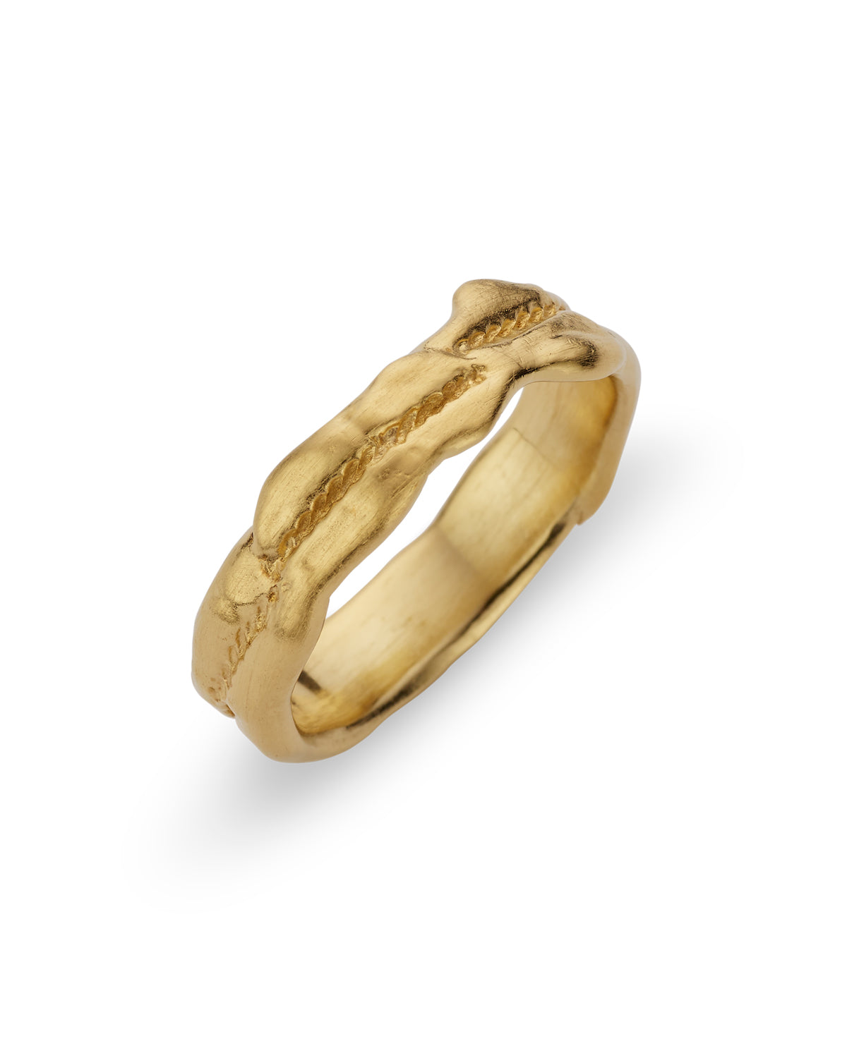 Trouwringen in 18k geel goud: Hades en Persephone