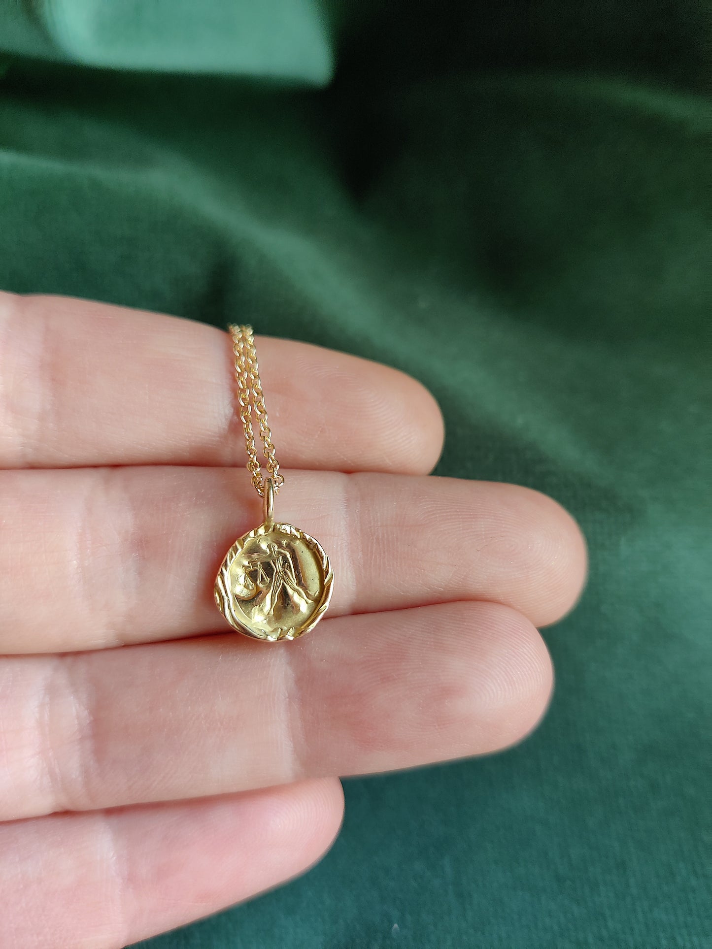 Hanger in 18K geel goud - Libra