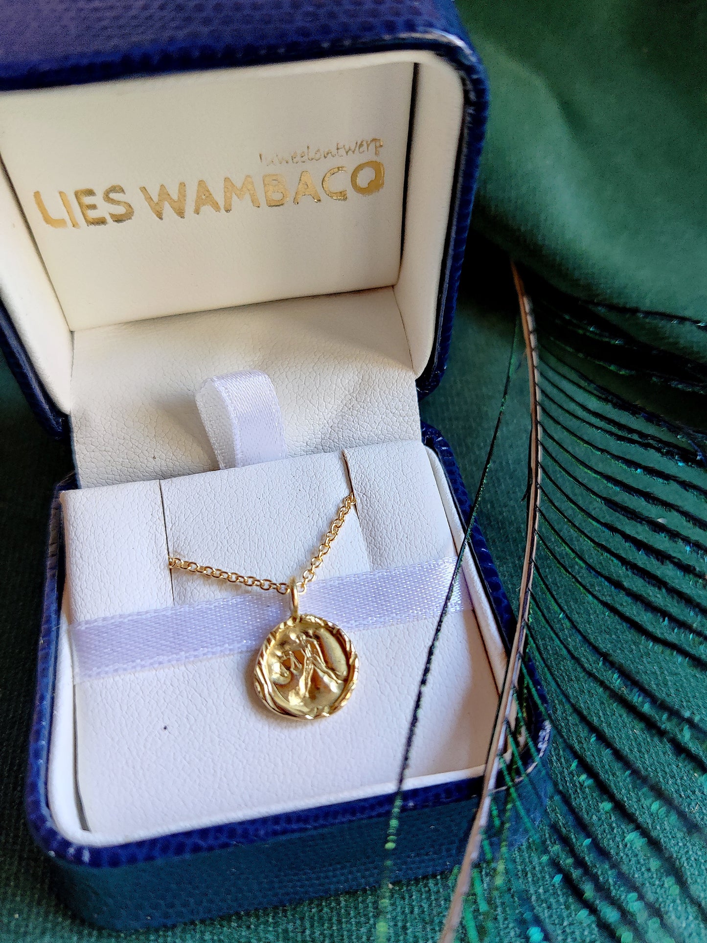 Hanger in 18K geel goud - Libra