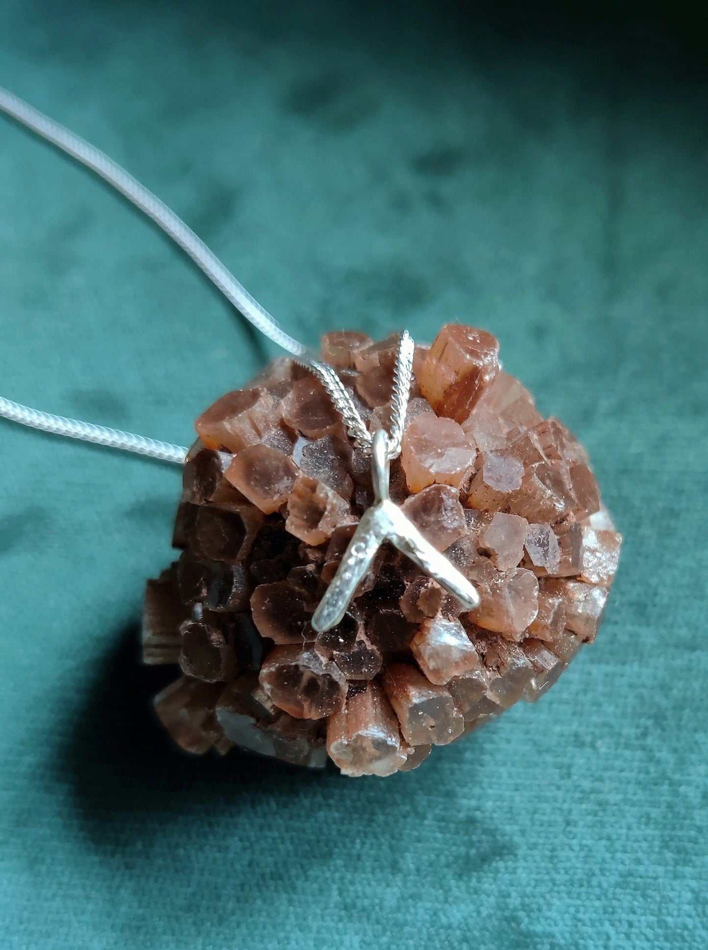Ketting in zilver met wensbeen - Vera