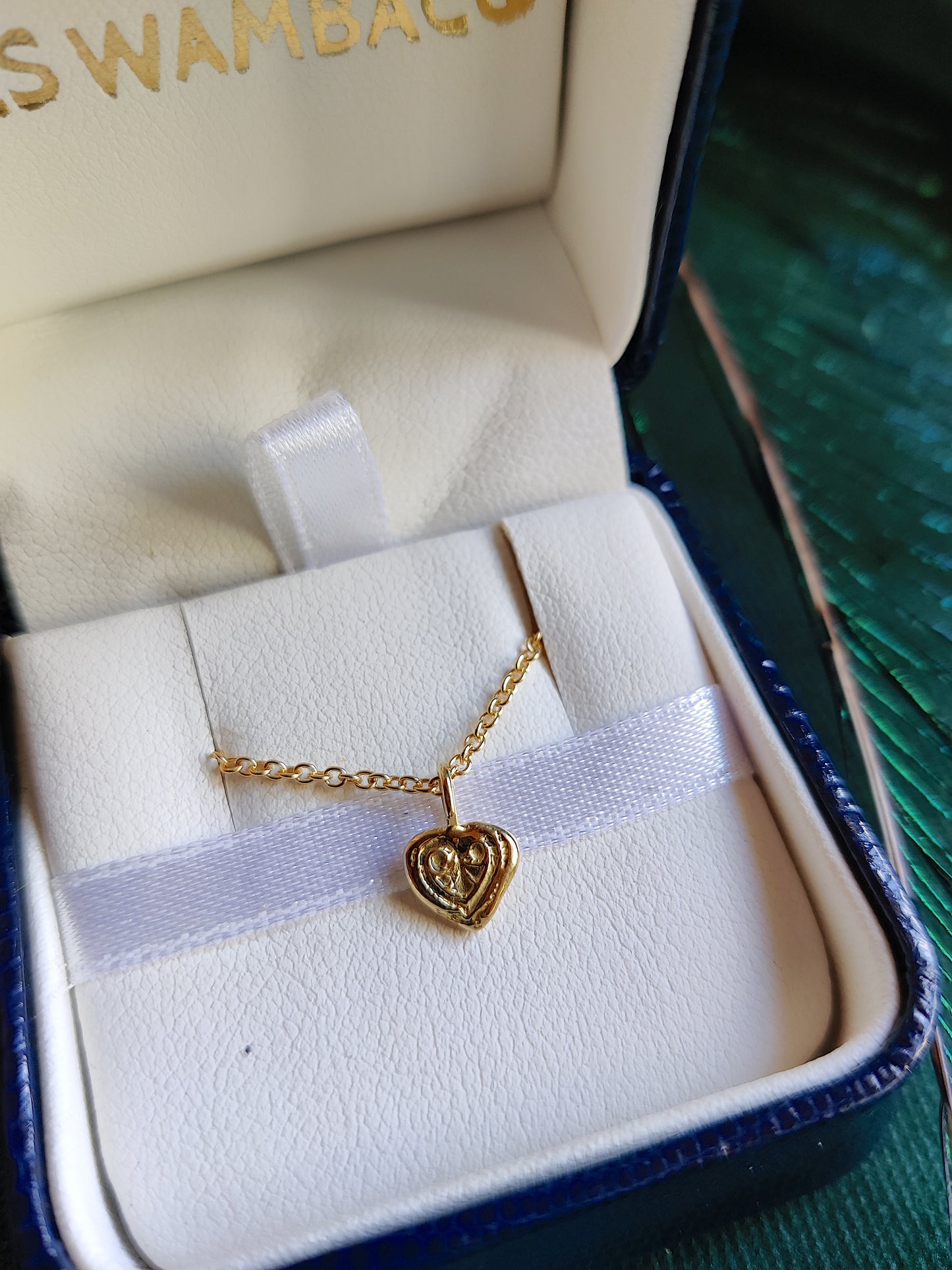 Hanger in goud: Hartje