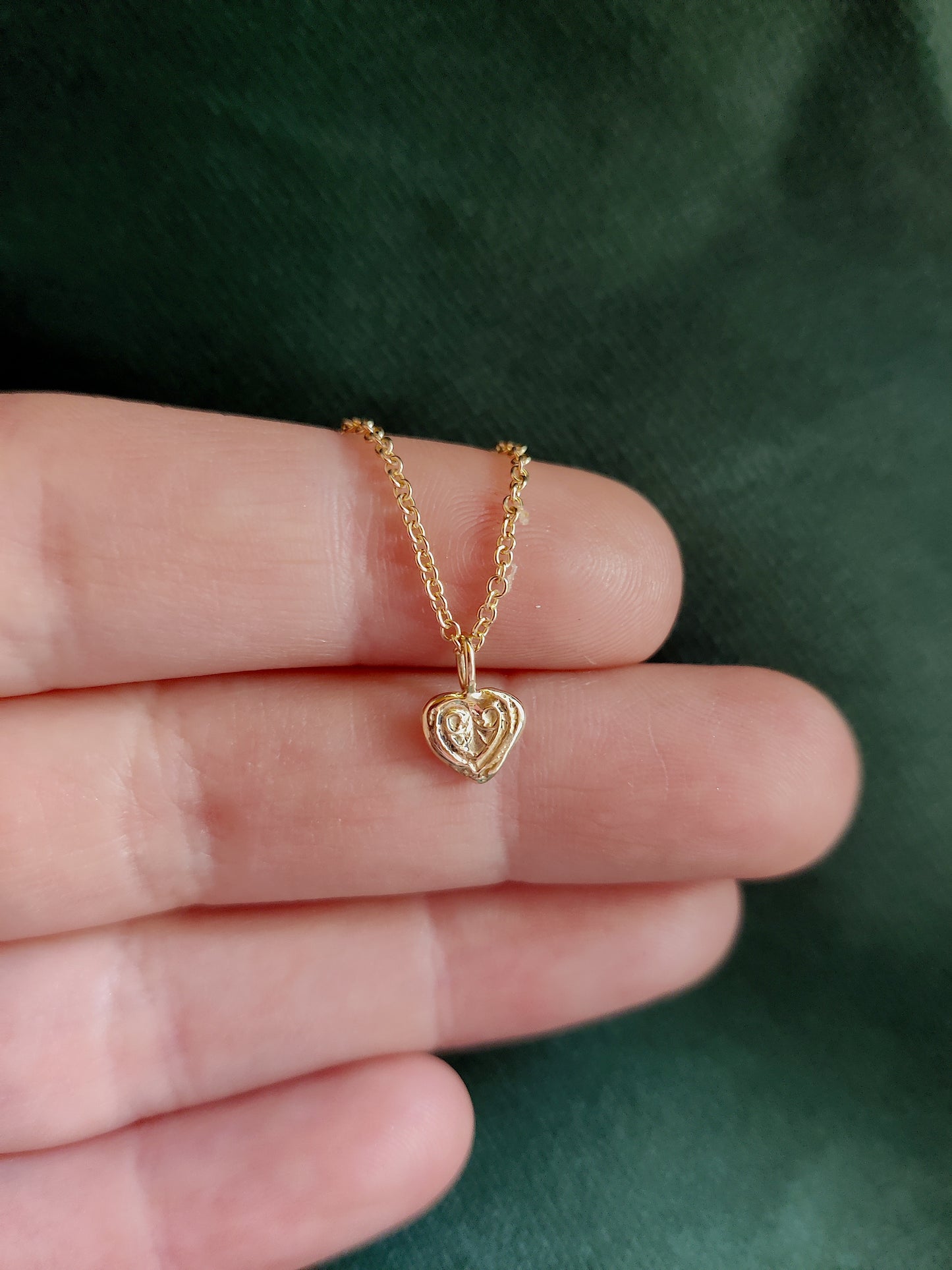 Hanger in goud: Hartje