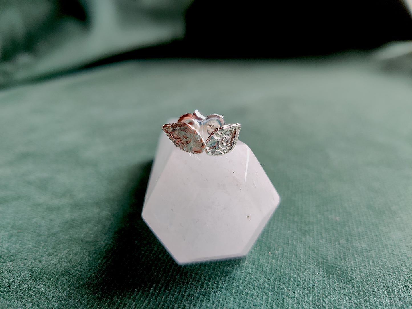 Oorbel in zilver - Bella blaadje