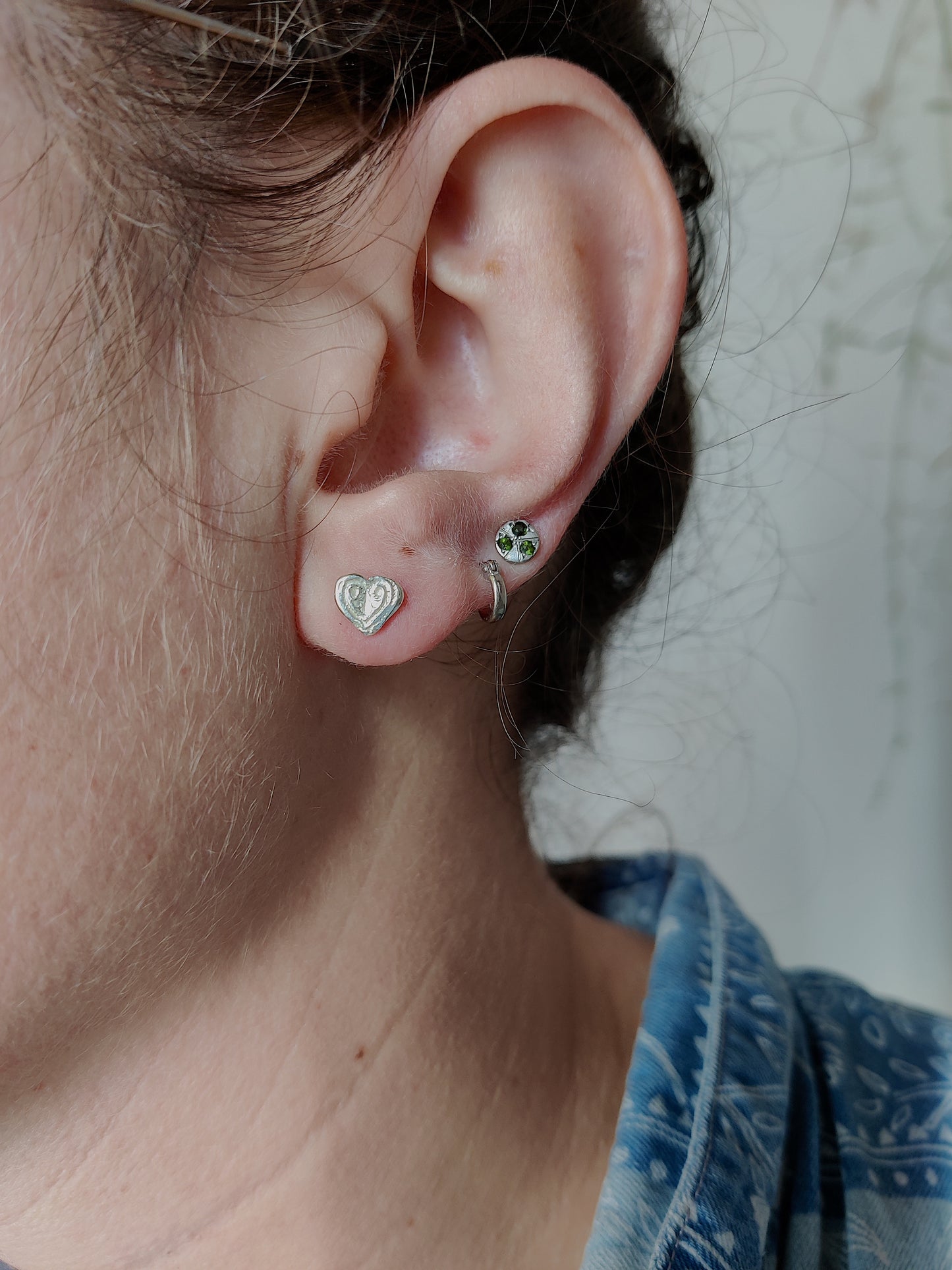 Oorbel in zilver - Bella love