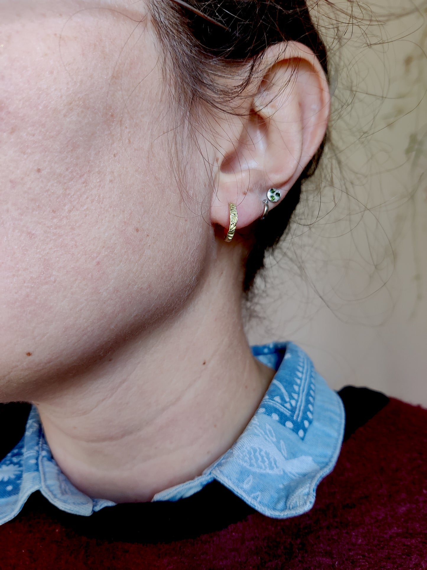 Oorbellen in 18k geel goud - Madelief.