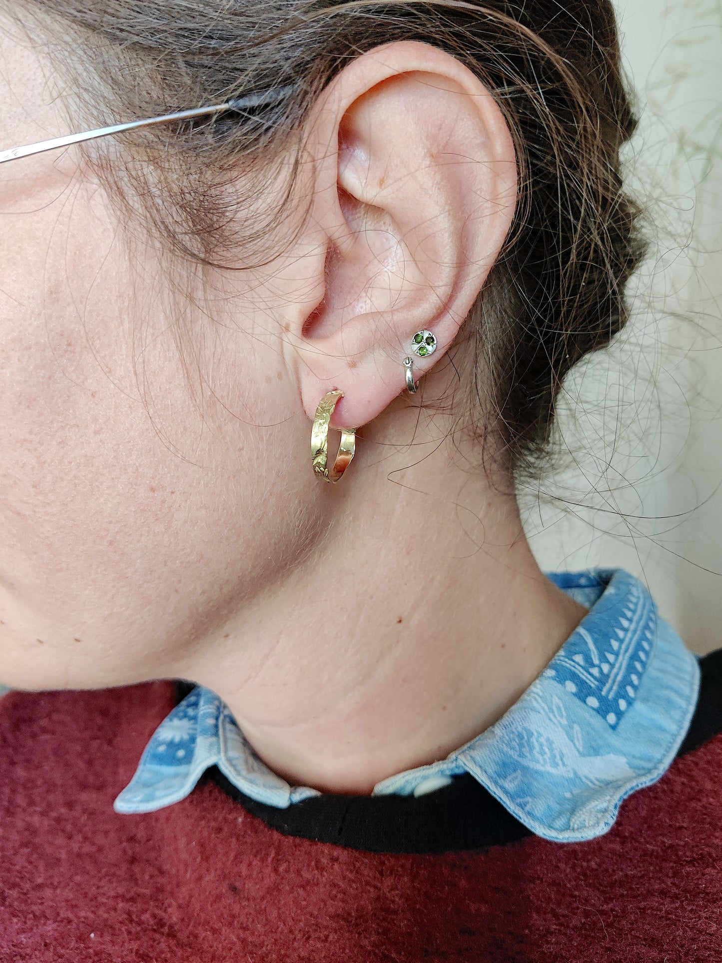 Oorbellen in 18k geel goud - Vleitig Liesje