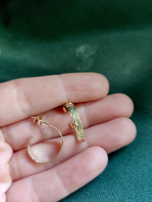 Oorbellen in 18k geel goud - Vleitig Liesje