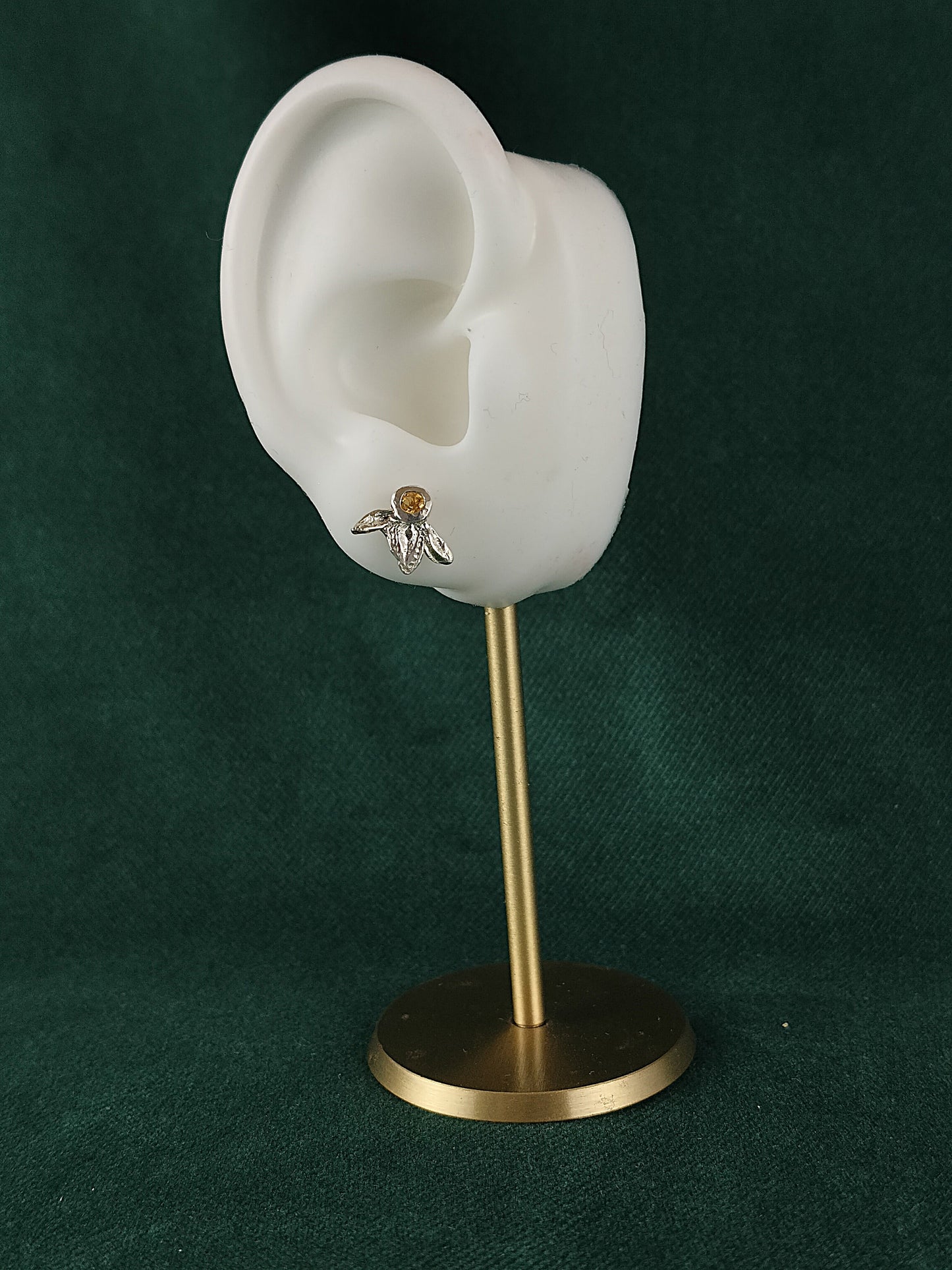 Oorbellen in het zilver met citrine: Ivy