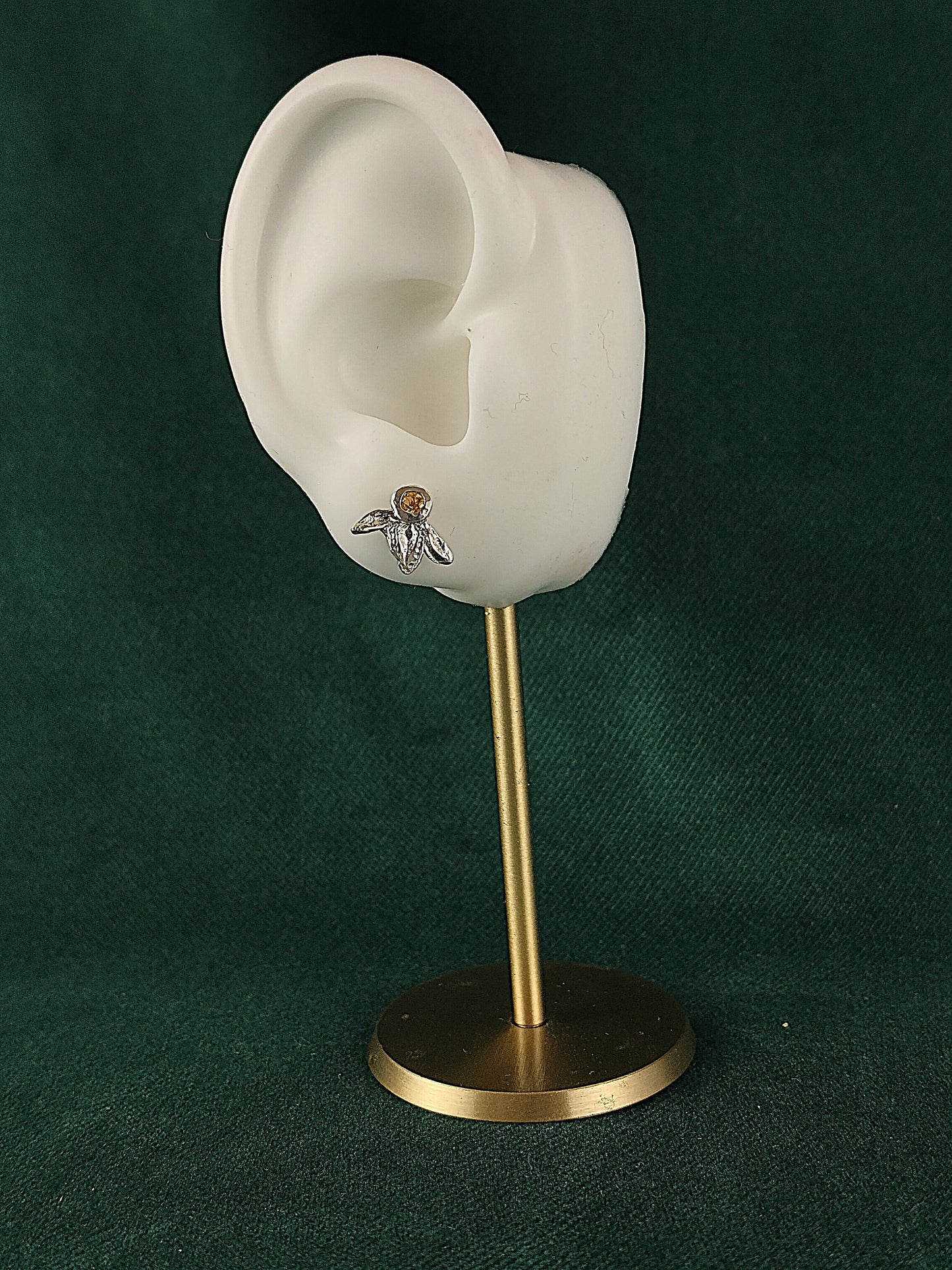 Oorbellen in het zilver met citrine: Ivy
