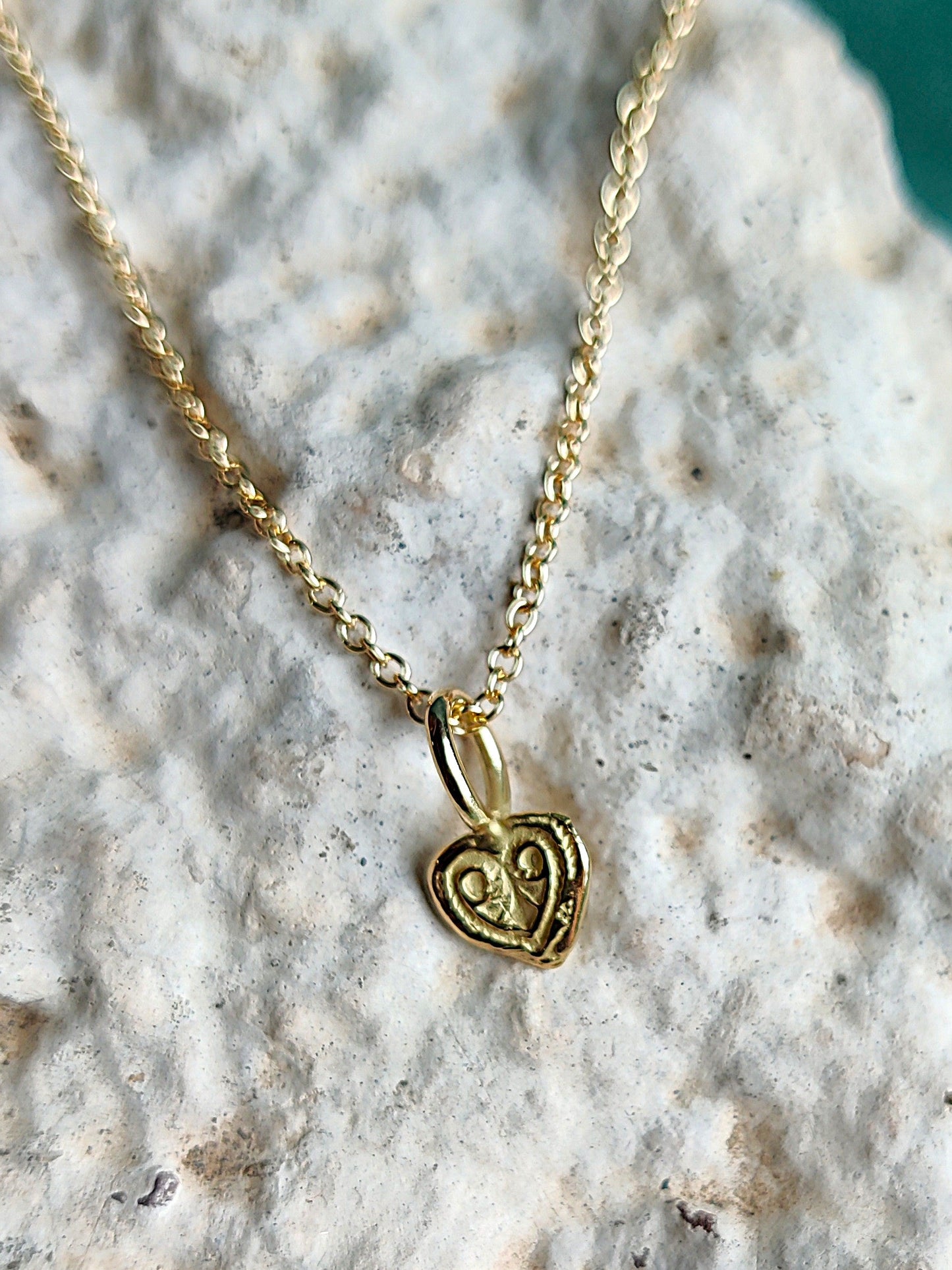 Hanger hartje in goud: Lovely