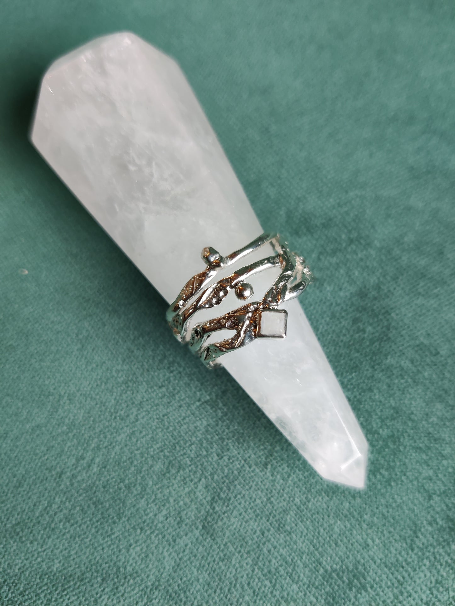 Ring in zilver met maansteen: Loena