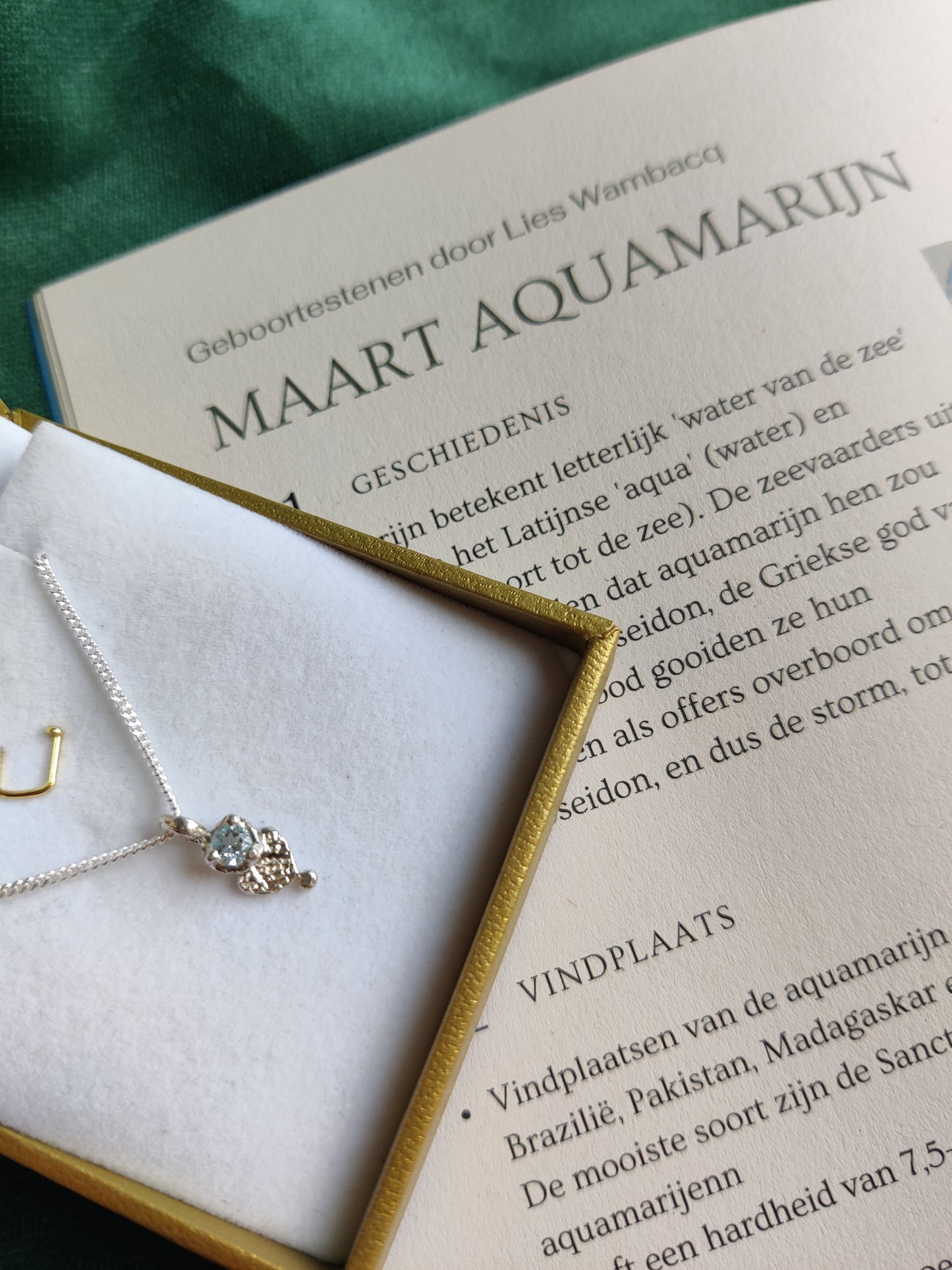 Hanger en ketting in zilver met geboortesteen - Love (alle maanden)