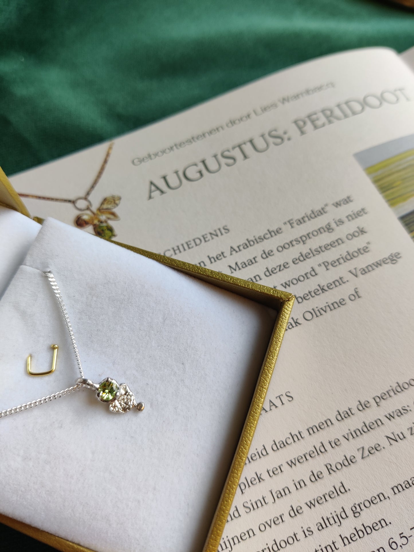 Hanger en ketting in zilver met geboortesteen - Love (alle maanden)