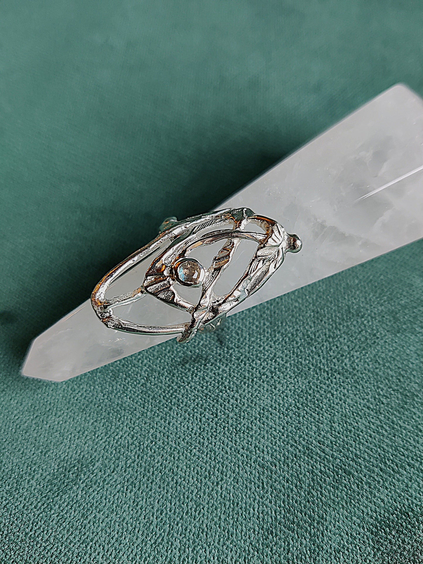 Ring in zilver met Labradoriet: Margrit