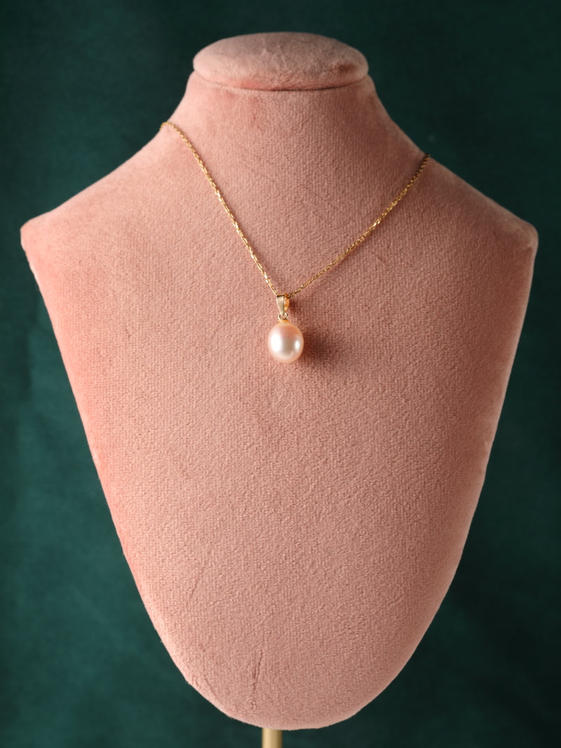 Hanger in 18k geel goud met zoetwater parel - Alba