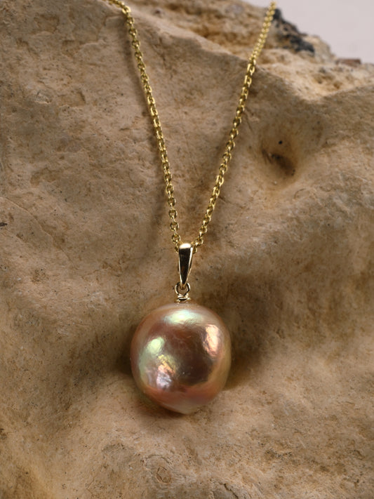 Hanger in 18K geel goud met Edison Barok parel - Firuze