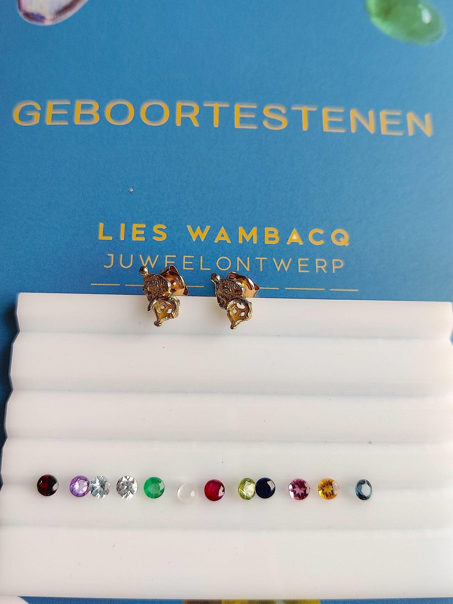 oorsteker met geboortesteen