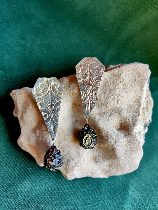 Oorbel in zilver met Parelmoer: Catherine