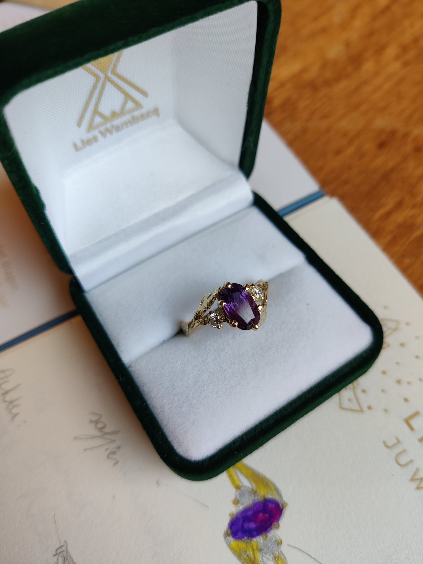Verlovingsring 18k met diamant: op maat gemaakt