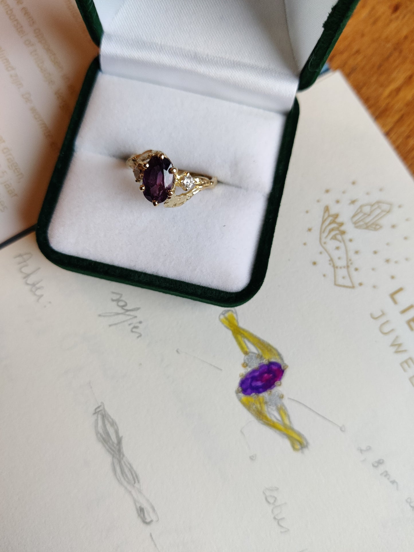 Verlovingsring 18k met diamant: op maat gemaakt